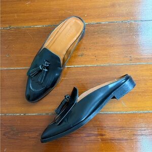 Everlane The Modern Tassel Loafer Mule Italian Leather Quiet Luxury Sz 8.5 💛🍄